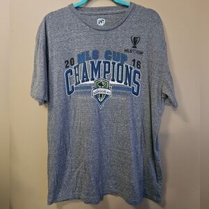 Hands Hight 2016 MLS Cup Championship Seattle Sounders Men's Size 2XL